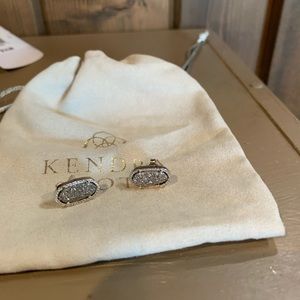 Kendra Scott earrings platinum drusy